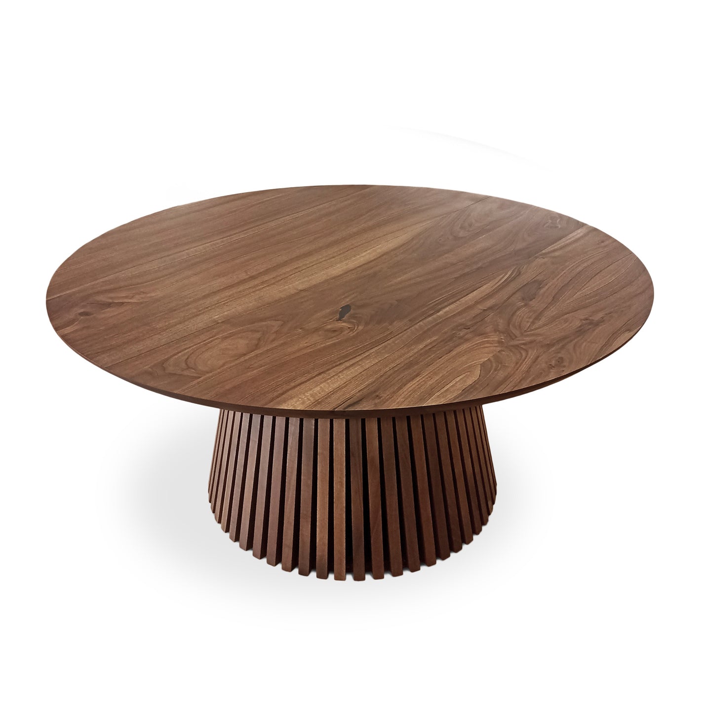 LIA | Mesa de comedor redonda extensible – Roble chocolate