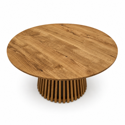 LIA | Tavolo da pranzo rotondo allungabile – Rovere scuro