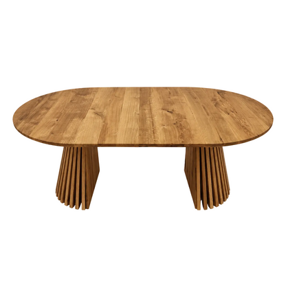 LIA | Tavolo da pranzo rotondo allungabile – Rovere scuro