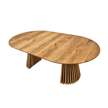 LIA | Tavolo da pranzo rotondo allungabile – Rovere scuro