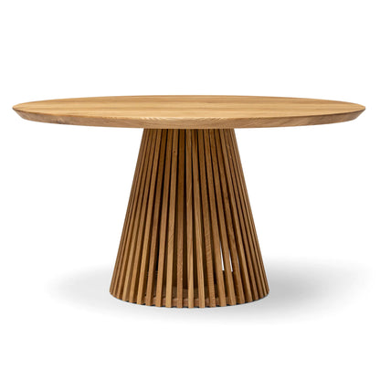 LIA | Extendable Round Dining Table – Natural Oak