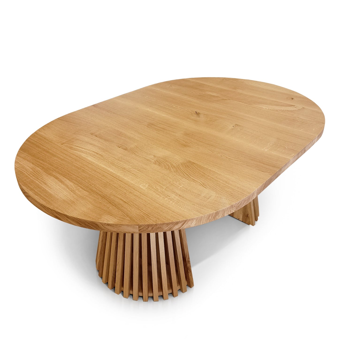 LIA | Extendable Round Dining Table – Natural Oak