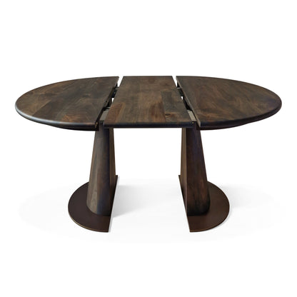LIANA | Mesa de comedor redonda extensible – Madera maciza