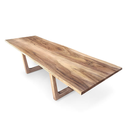 OLIVIA | Extendable Dining Table – Natural Walnut