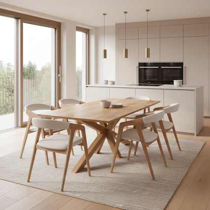 LUNA | Tavolo da Pranzo Allungabile – Quercia Naturale