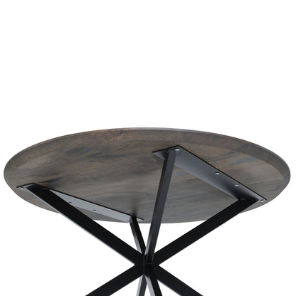 MABEL | Mesa de comedor redonda de madera maciza