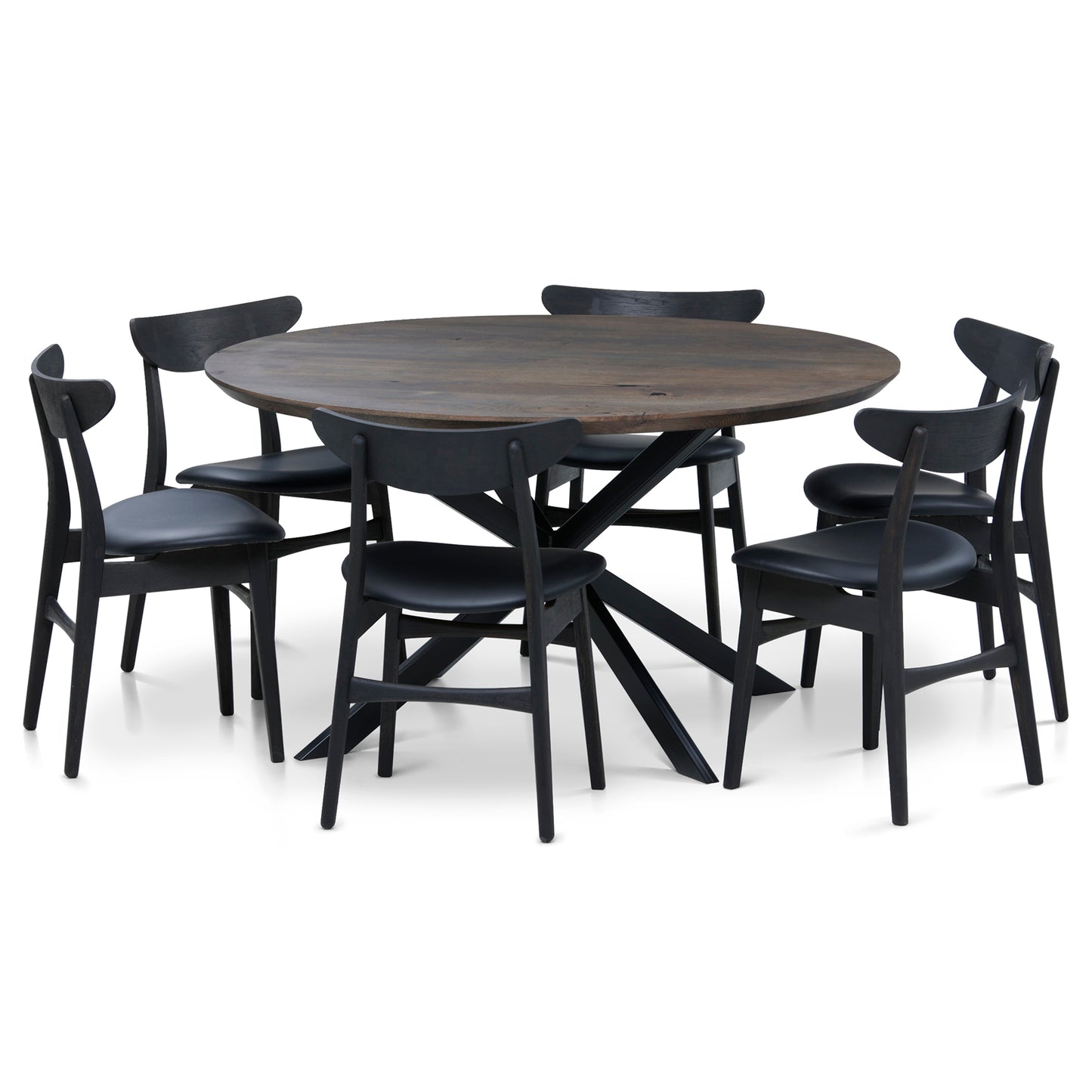 MABEL | Mesa de comedor redonda de madera maciza