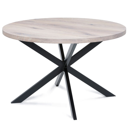 MABEL | Mesa de comedor redonda de madera maciza