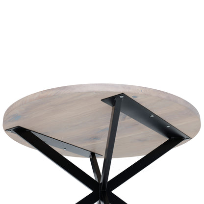MABEL | Mesa de comedor redonda de madera maciza