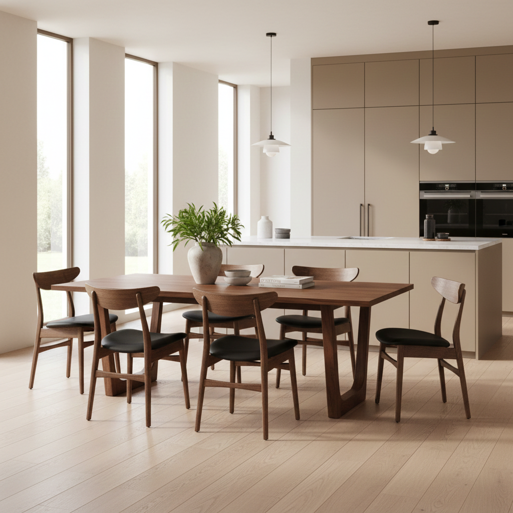 OLIVIA | Tavolo da pranzo allungabile – Noce scuro