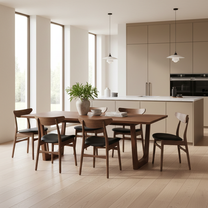OLIVIA | Tavolo da pranzo allungabile – Noce scuro