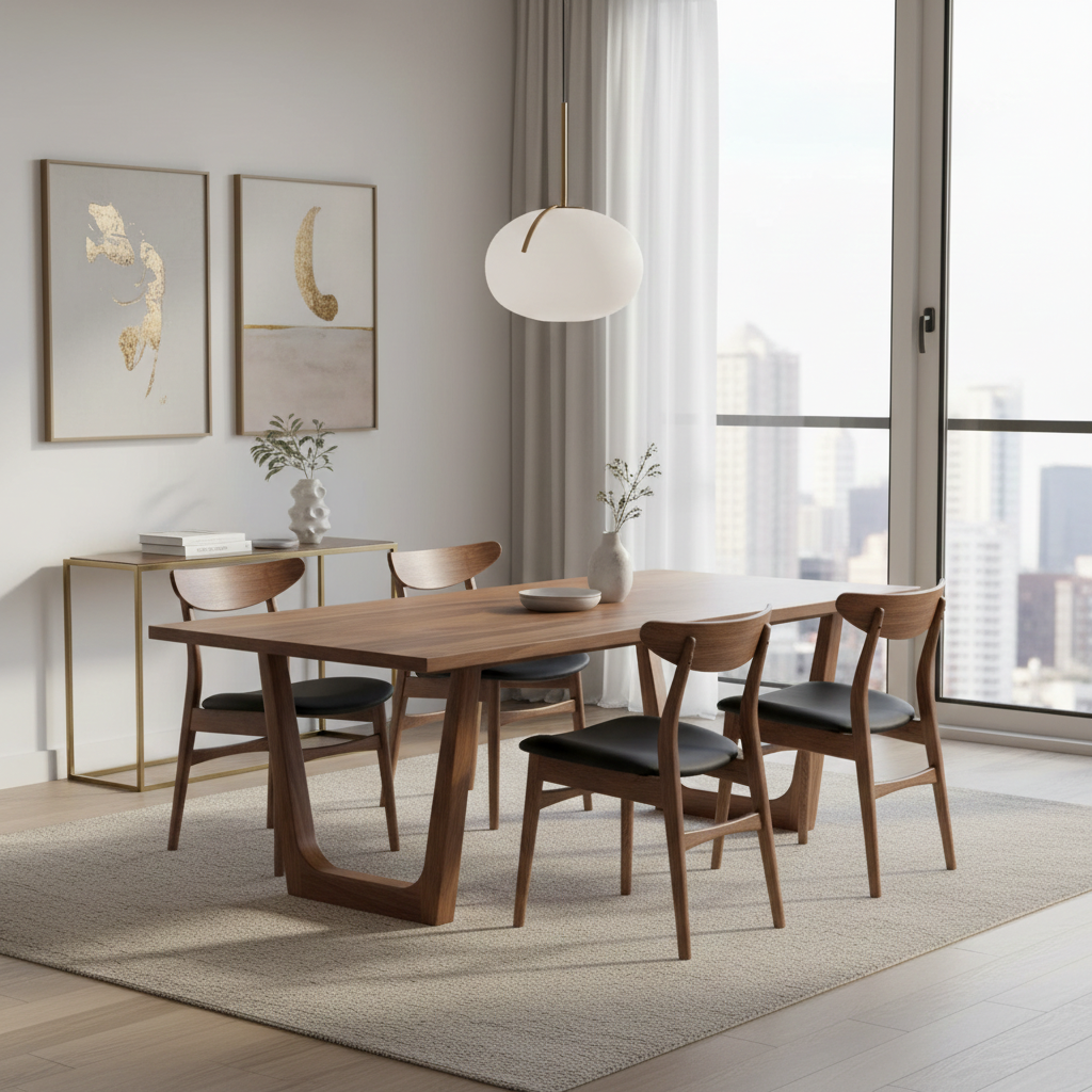 OLIVIA | Tavolo da pranzo allungabile – Noce scuro