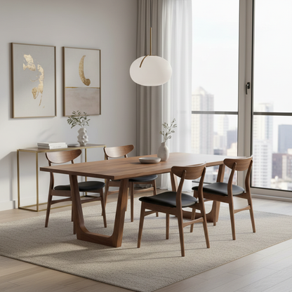 OLIVIA | Tavolo da pranzo allungabile – Noce scuro