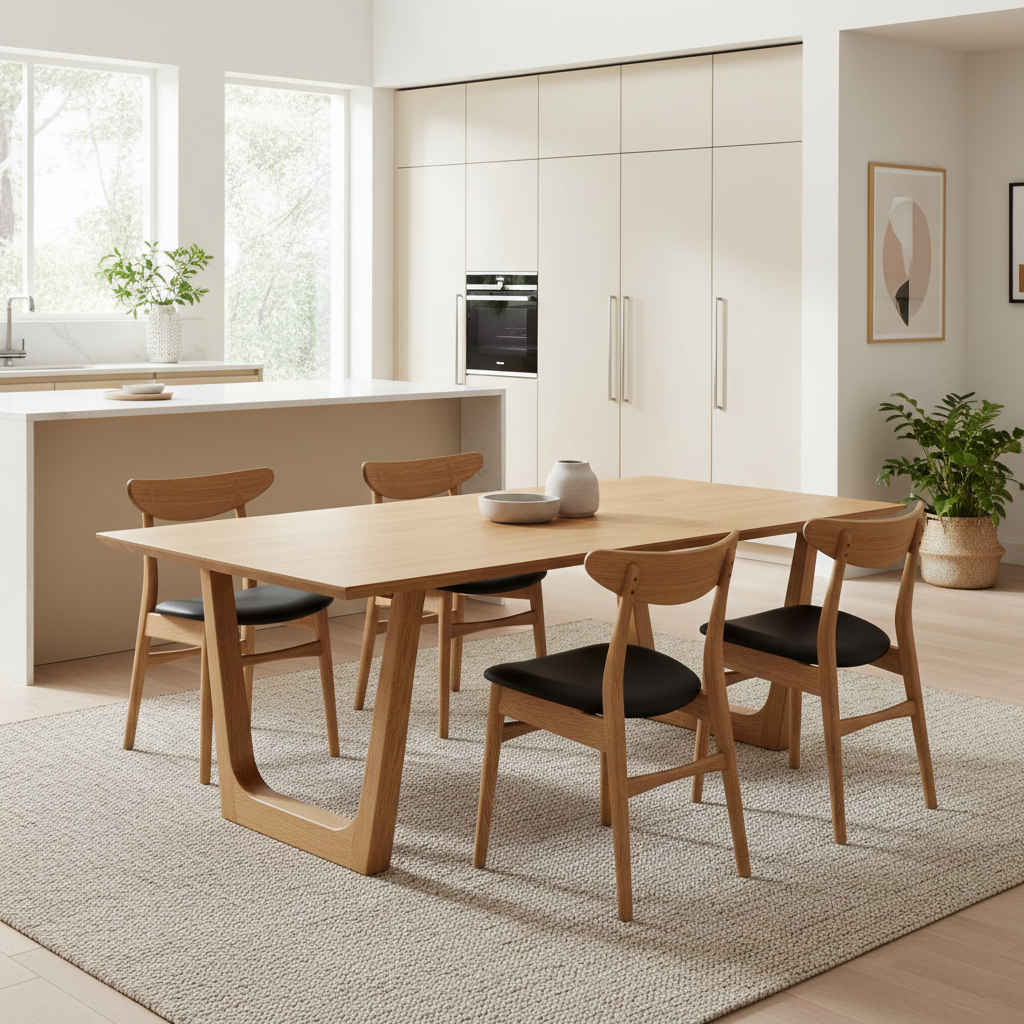 OLIVIA | Tavolo da Pranzo Estendibile – Noce Naturale