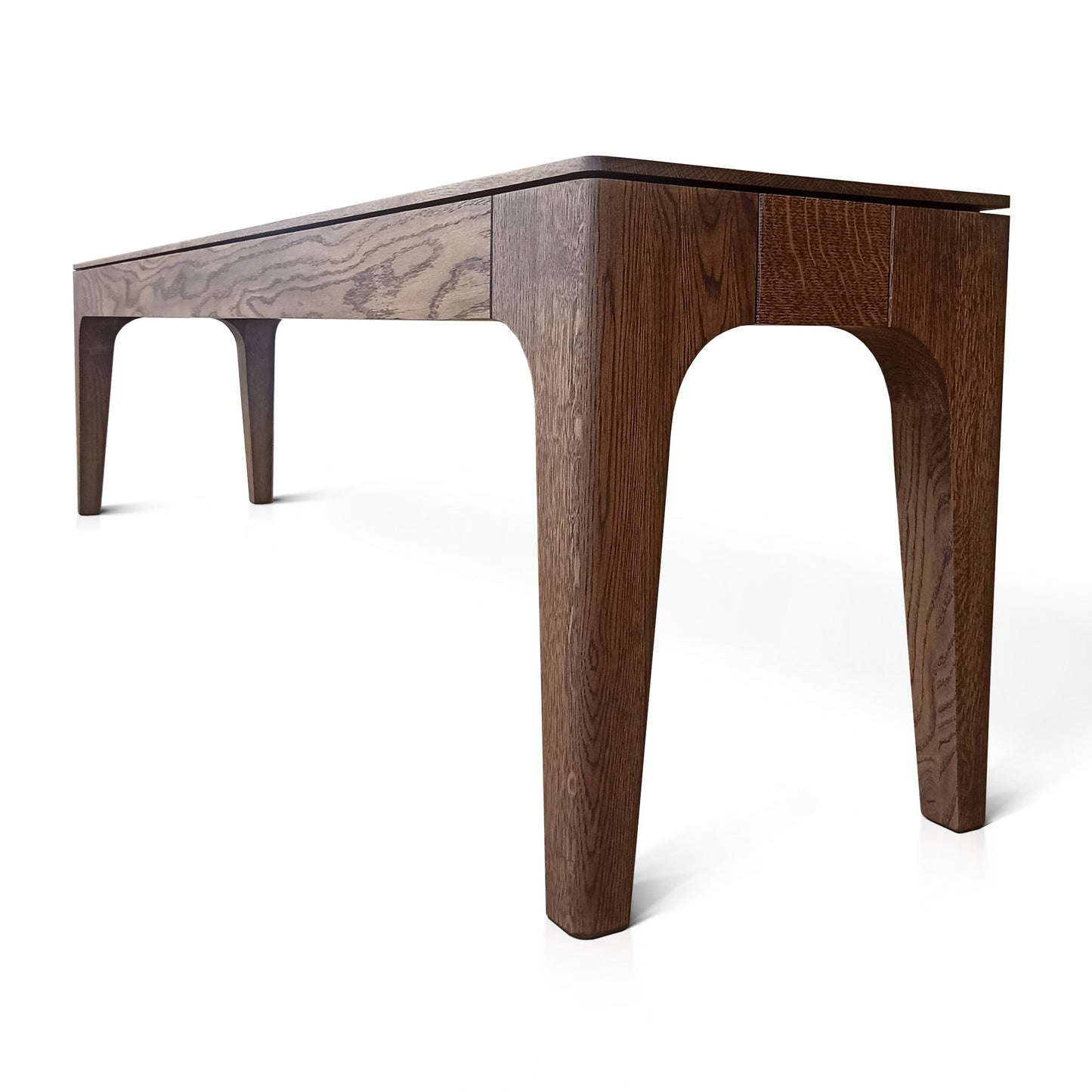 OXFORD | Eetbank in massief eiken of walnoot