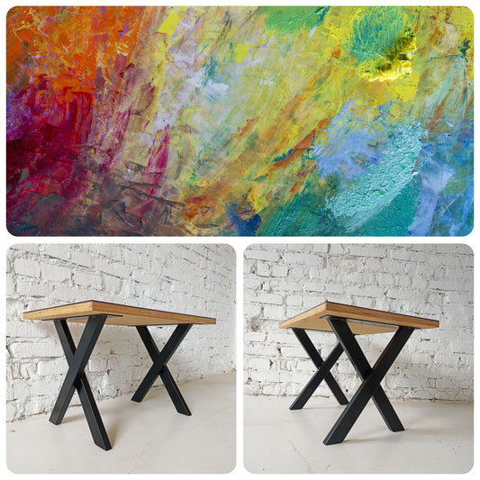 PICTURA | Table basse rectangulaire à texture chromatique