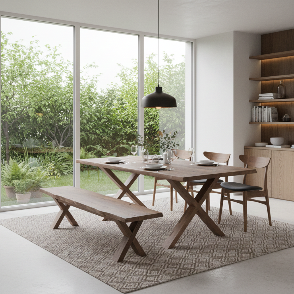 SIENNA | Uitschuifbare Eettafel - Eiken chocolade