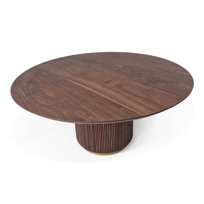 THEONA | Table à manger ronde extensible en bois massif