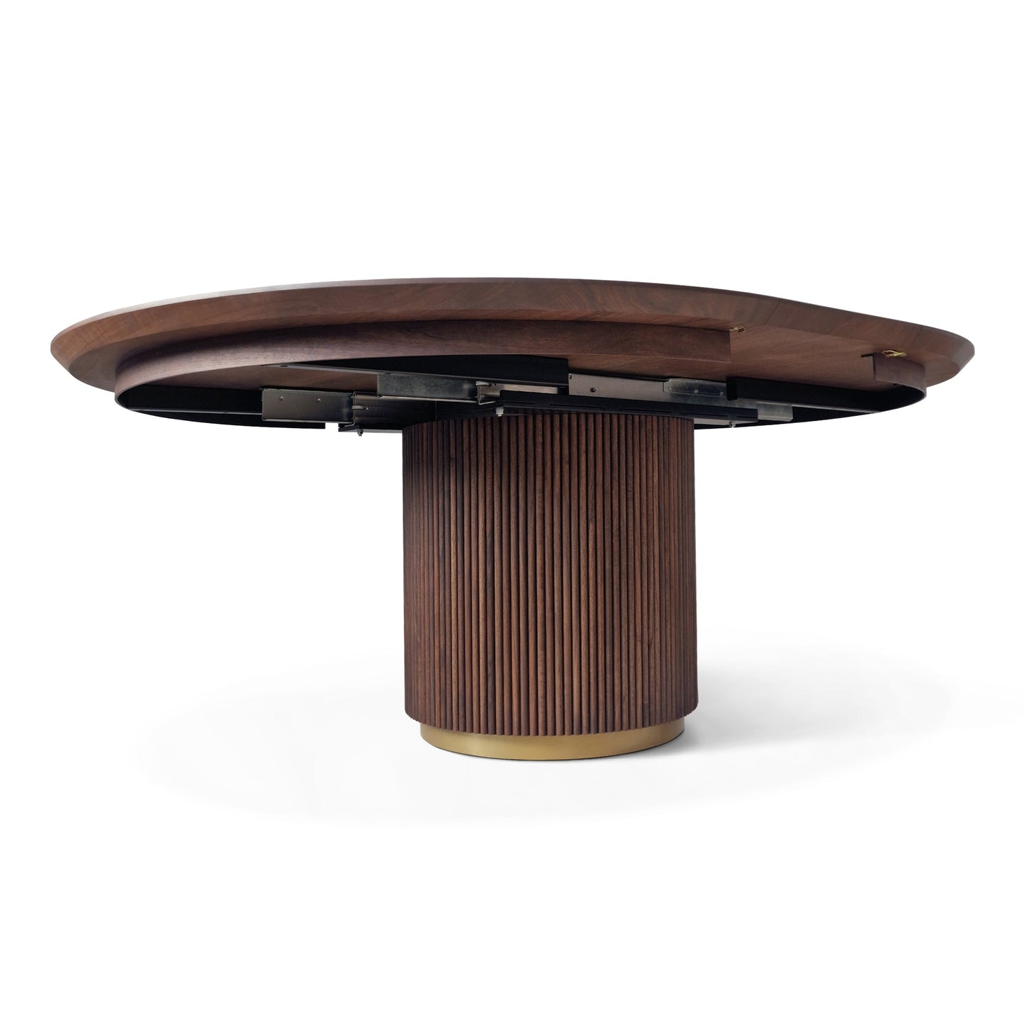 THEONA | Table à manger ronde extensible en bois massif