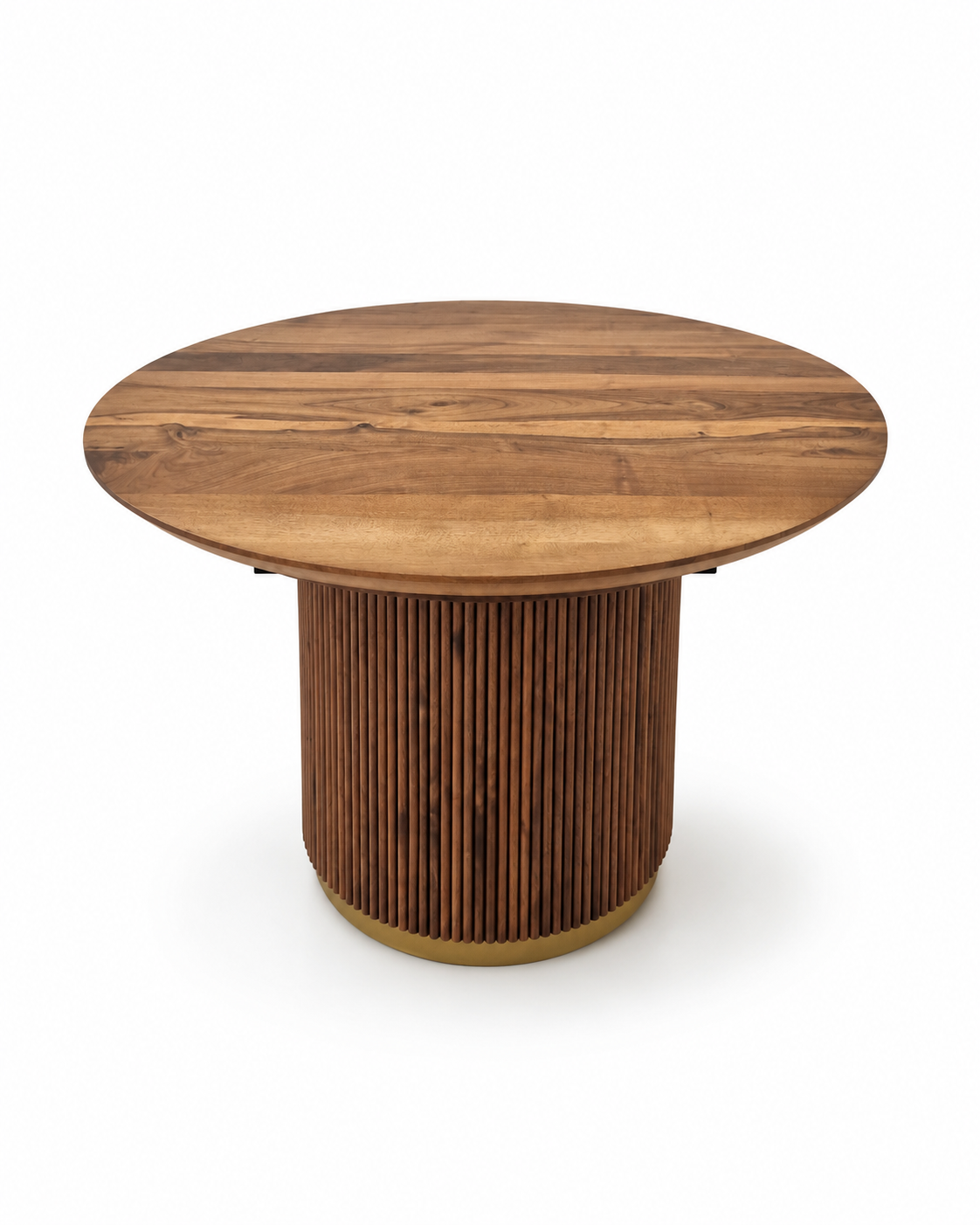 THEONA | Table à manger ronde extensible en bois massif