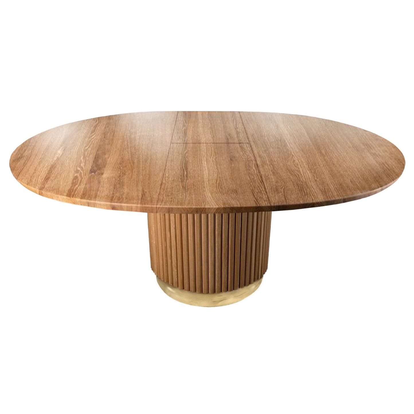 THEONA | Table à manger ronde extensible en bois massif