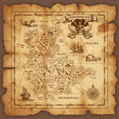 ODYSSEA | Mappa del Corsaro – Tavolino Quadrato