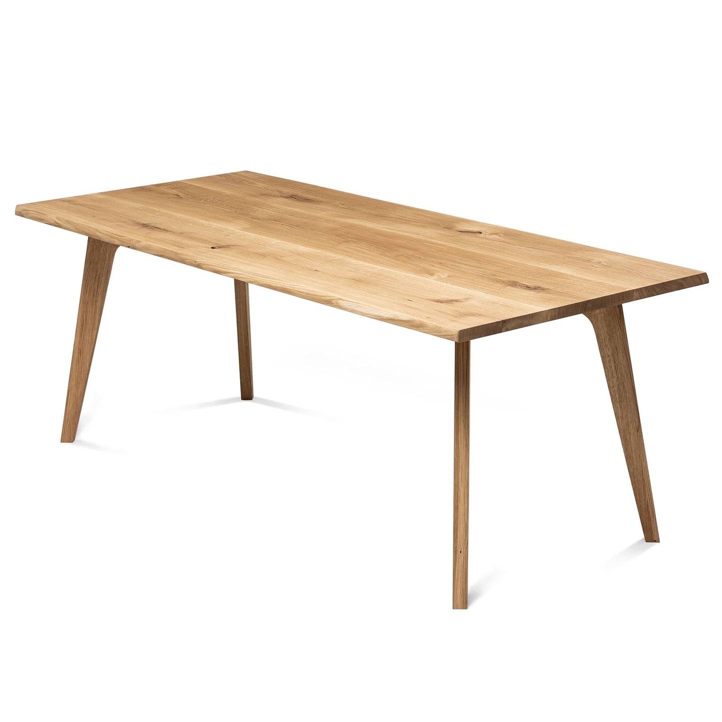 Extendable oak dining table Emma