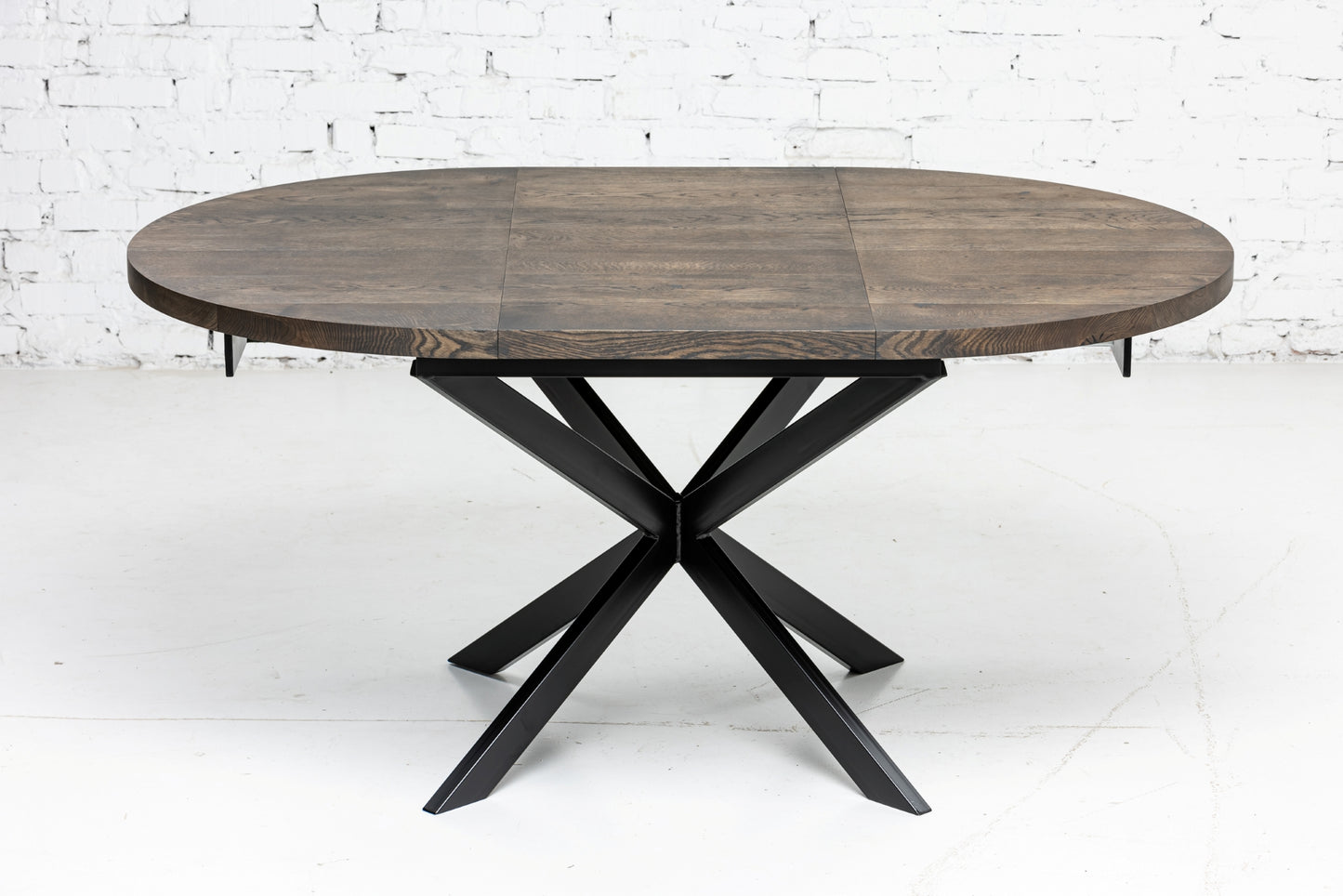MABEL | Table à manger ronde extensible en bois massif