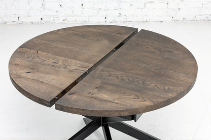 MABEL | Table à manger ronde extensible en bois massif