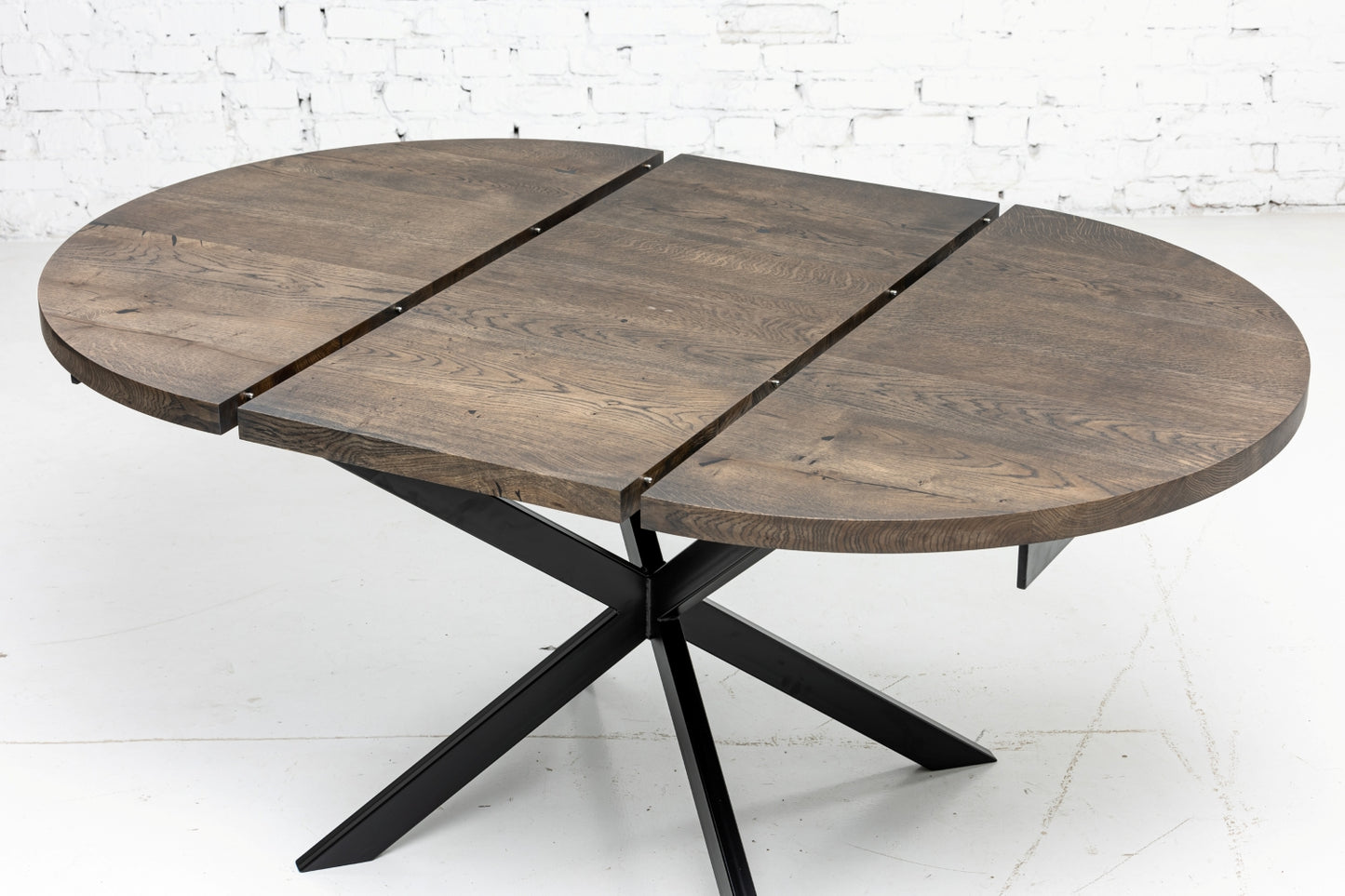 MABEL | Table à manger ronde extensible en bois massif