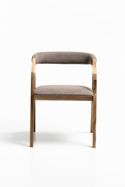 LIA | Chaise de salle à manger en noyer massif