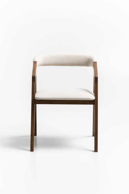 LIA | Chaise de salle à manger en noyer massif