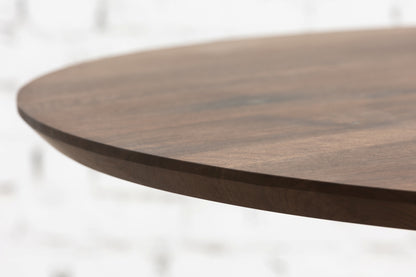 ADELE | Extendable Round Dining Table – Solid Walnut