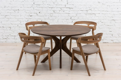 ADELE | Extendable Round Dining Table – Solid Oak