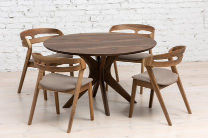 ADELE | Extendable Round Dining Table – Solid Oak