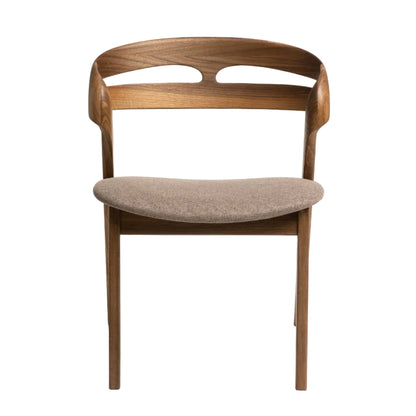 NOAH | Chaise de salle à manger en noyer massif