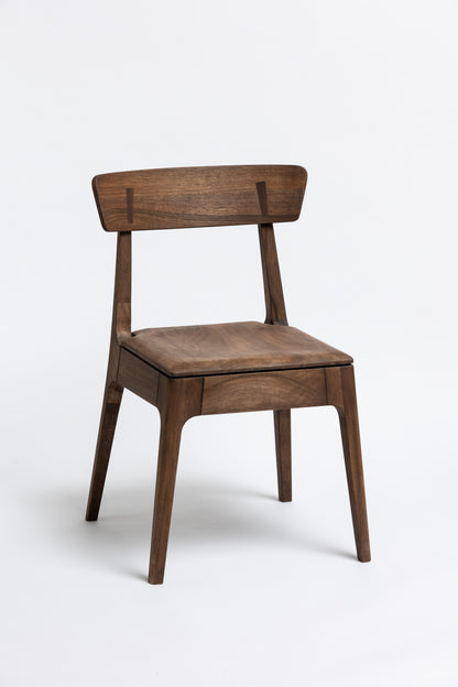 OXFORD | Chaise de salle à manger en noyer massif