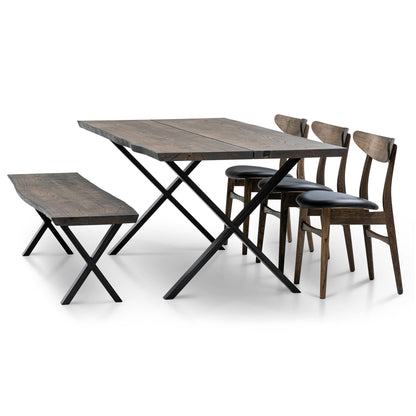 SIENNA | Extendable Dining Table - Charcoal Oak