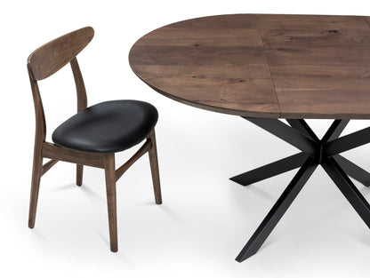 MABEL | Table à manger ronde extensible en bois massif