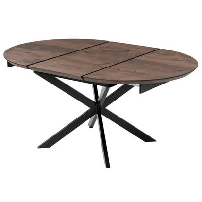 MABEL | Table à manger ronde extensible en bois massif