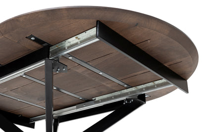 MABEL | Table à manger ronde extensible en bois massif