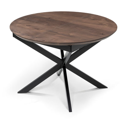 MABEL | Table à manger ronde extensible en bois massif
