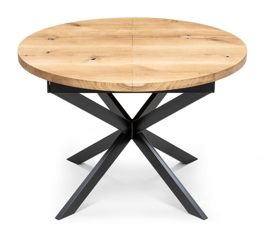 Round table with extension (oak)
