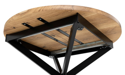 MABEL | Table à manger ronde extensible en bois massif