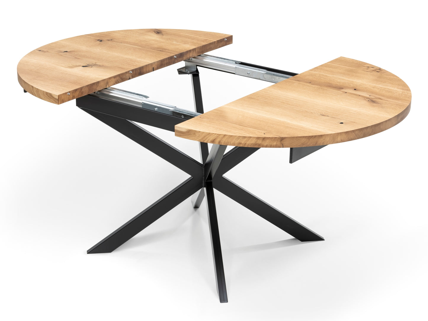 MABEL | Table à manger ronde extensible en bois massif