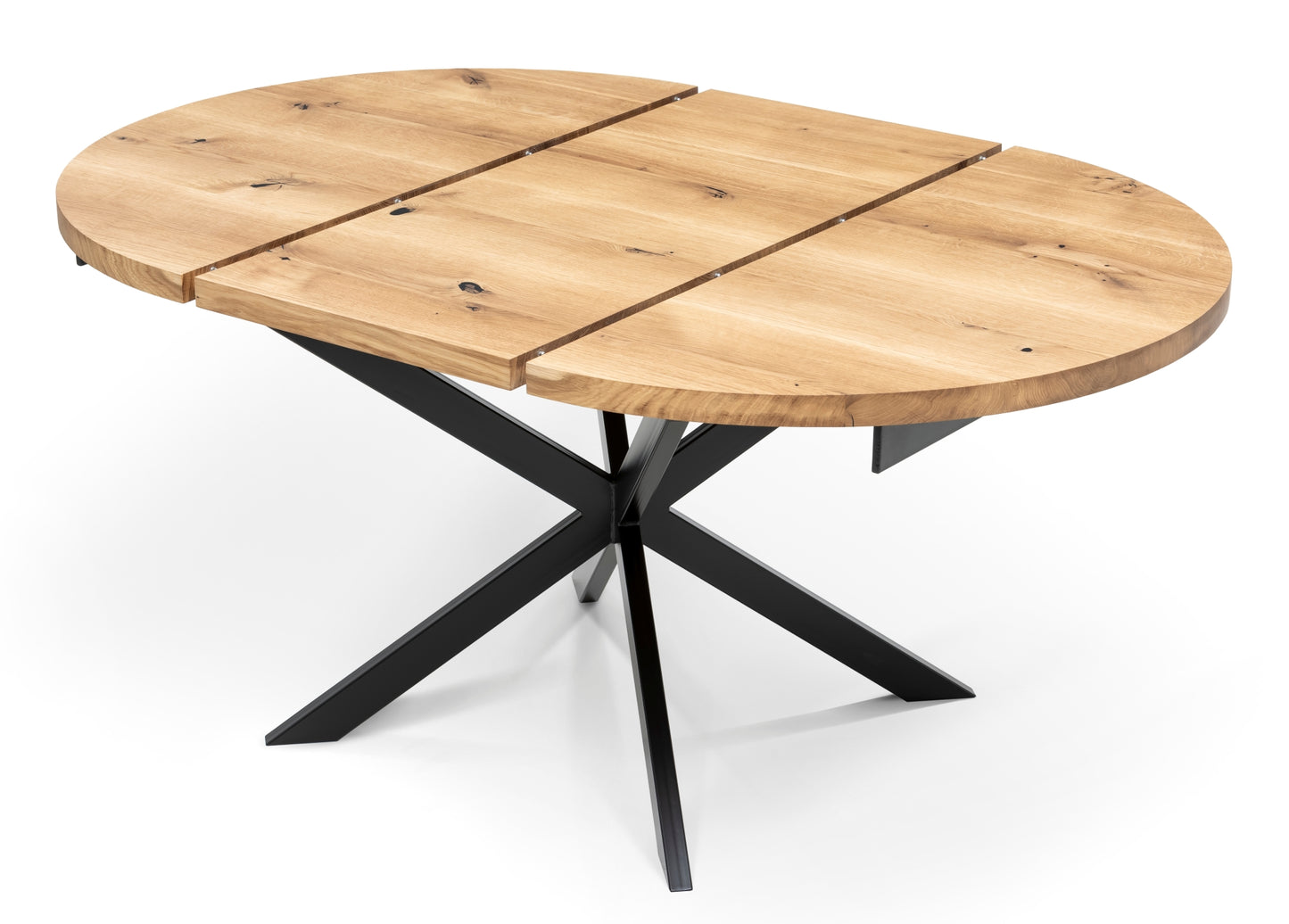 MABEL | Table à manger ronde extensible en bois massif