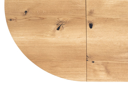 MABEL | Table à manger ronde extensible en bois massif