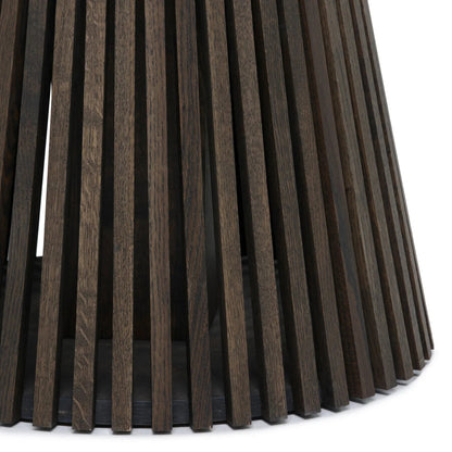 LIA | Ausziehbarer Runder Esstisch – Eiche Charcoal