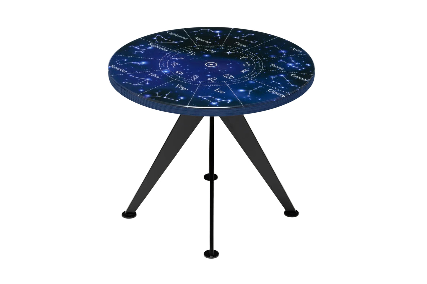 CELESTIS | Zodiac Wheel – Round Coffee Table