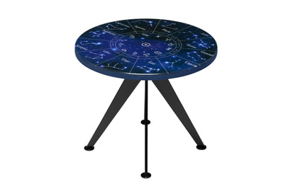 CELESTIS | Zodiac Wheel – Round Coffee Table